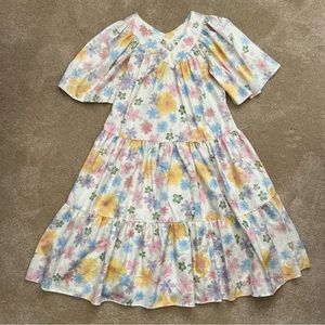 Vintage Two Potato Laguna Beach Floral Muumuu Caftan Coverup Housedress